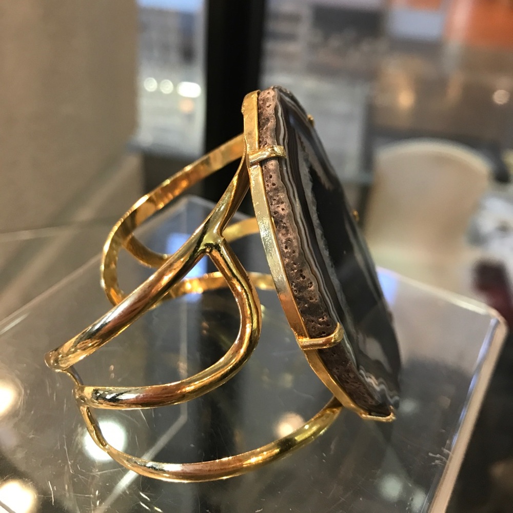 💎 “BLACKOUT” polished stone bracelet - Picture 3 of 4